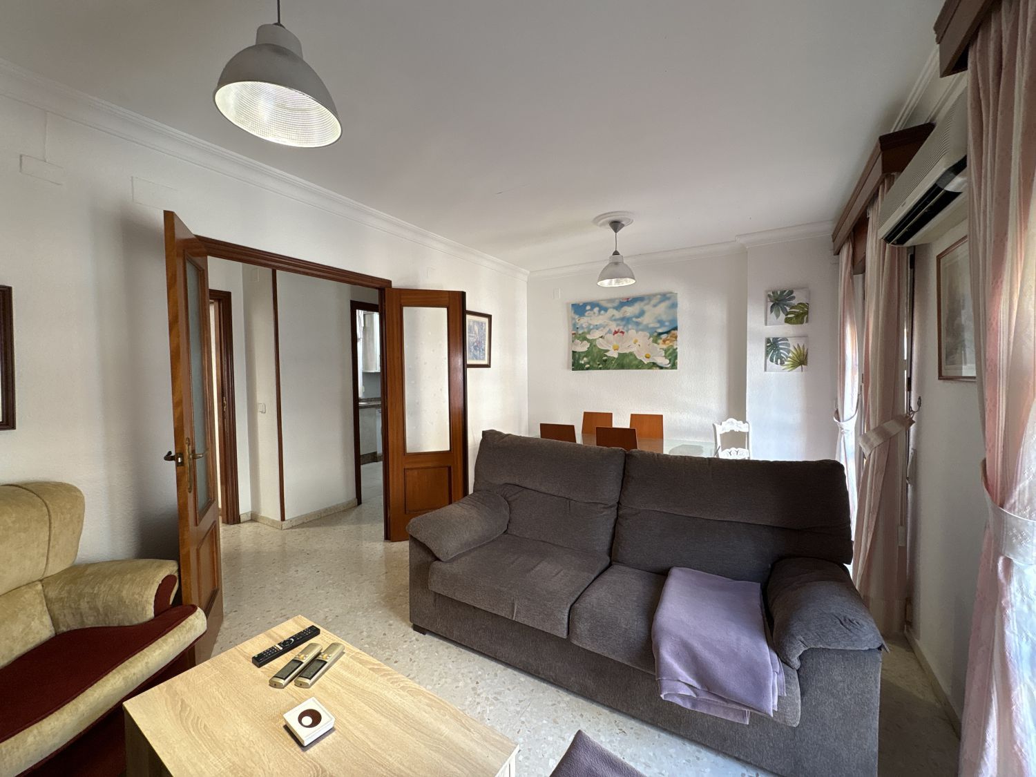Living room of Flat to rent in  Huelva Capital  with Furnished and Balcony