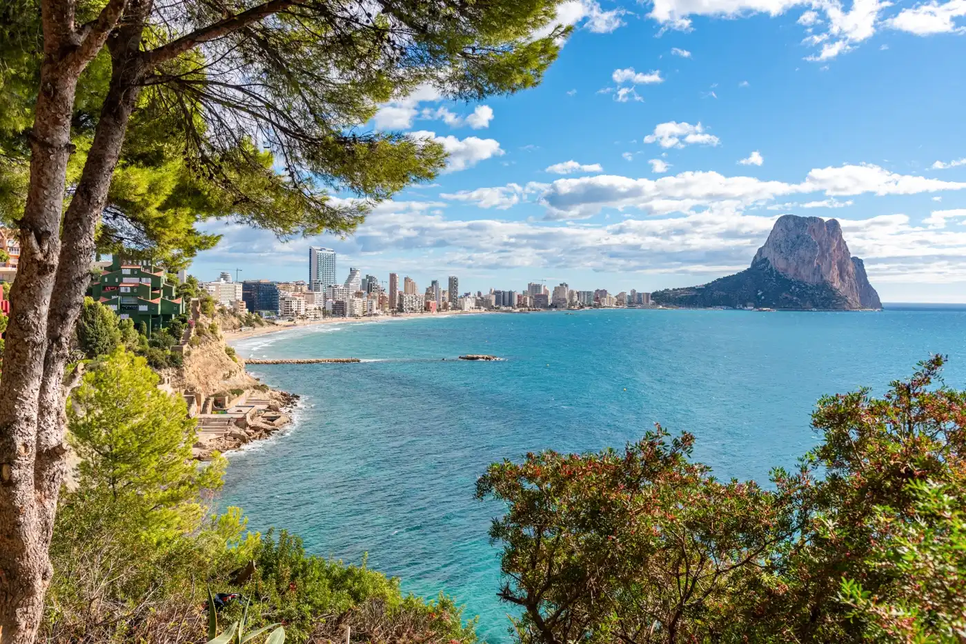 Außenansicht von Wohnung zum Verkauf in Calpe / Calp mit Heizung, Terrasse und Balkon