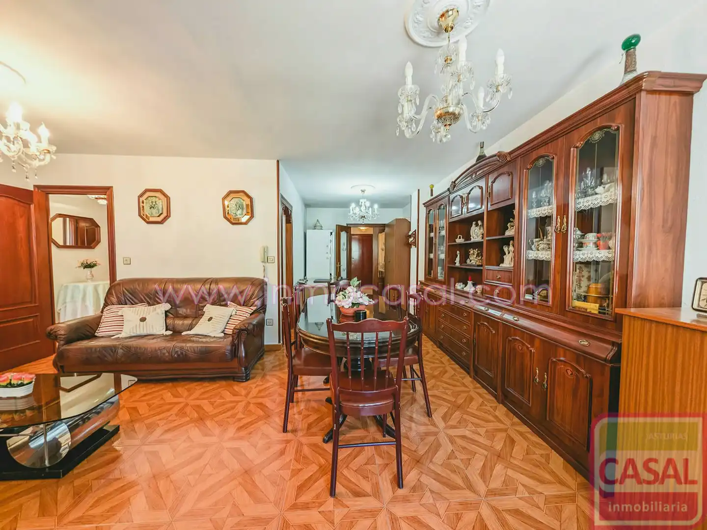 Living room of Flat for sale in Langreo  with Heating, Terrace and Storage room