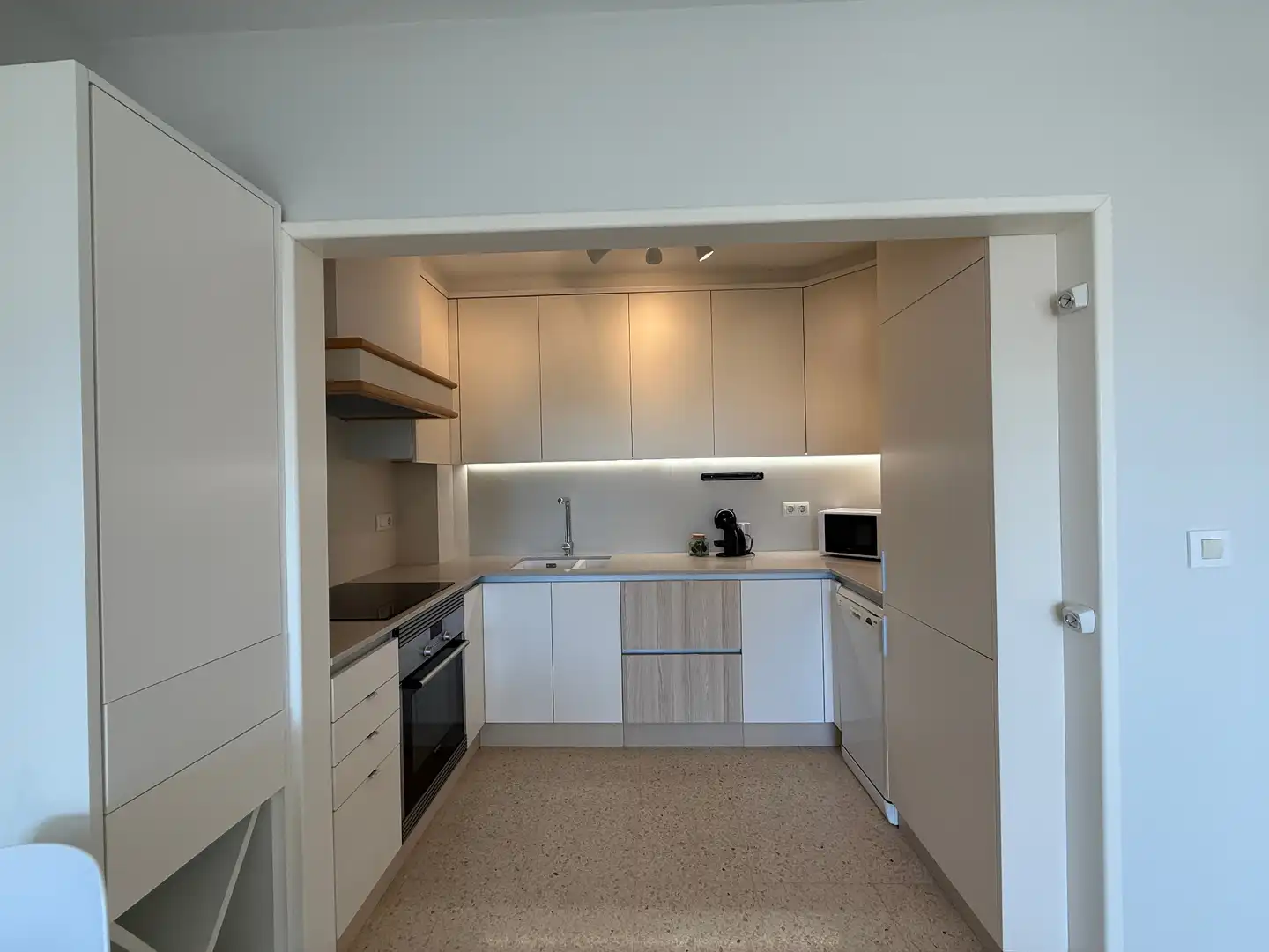 Kitchen of Apartments for rent in O Grove    with Terrace, Furnished and Oven