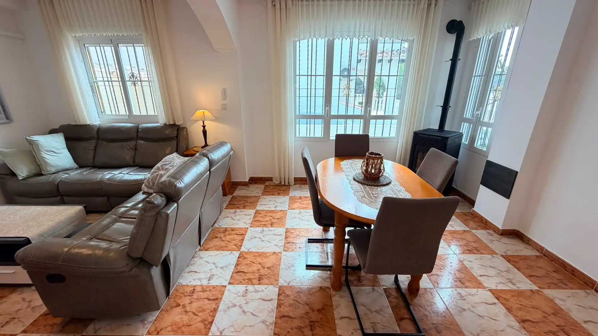 Dining room of Detached homes for sale in Orihuela  with Air Conditioner, Private garden and Terrace