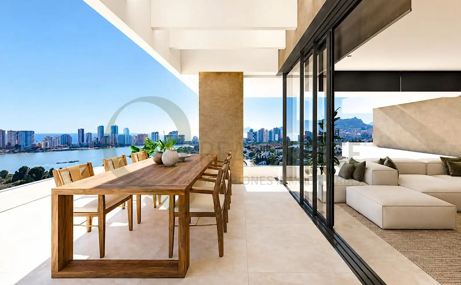 Terraza de Piso en venta en Calpe / Calp con Calefacción, Jardín privado y Terraza