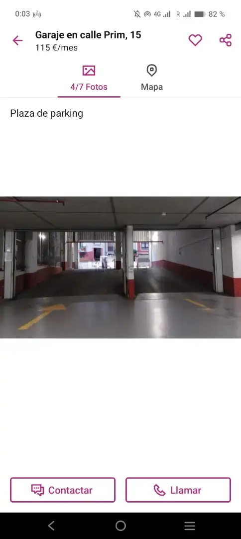Parkplatz von Garage zur Miete in Bilbao 