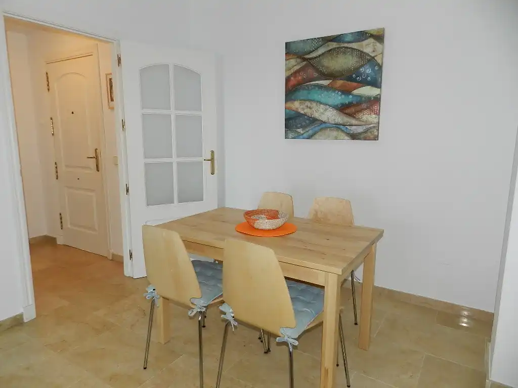 Menjador de Apartament en venda en Manilva amb Aire condicionat, Terrassa i Traster