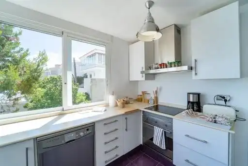 Cocina de Piso de alquiler en Alicante / Alacant con Aire acondicionado, Terraza y Amueblado