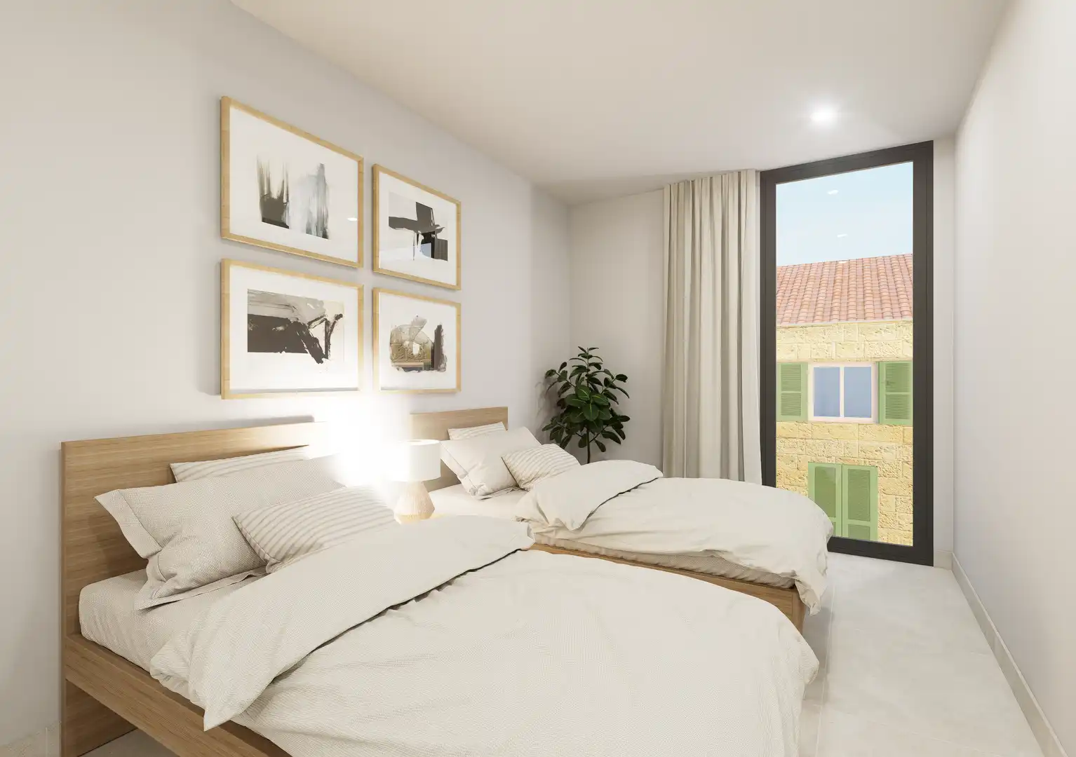 Bedroom of Flat for sale in Inca  with Air Conditioner, Heating and Terrace