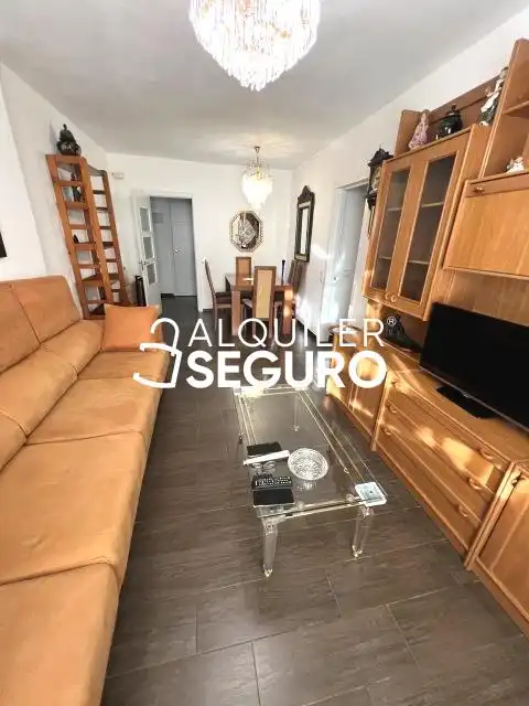 Living room of Flat for rent in Madrid  with Heating and Furnished
