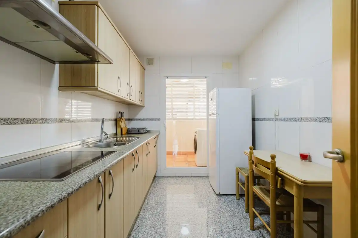 Kitchen of Flat for sale in Nerja  with Air Conditioner, Heating and Storage room