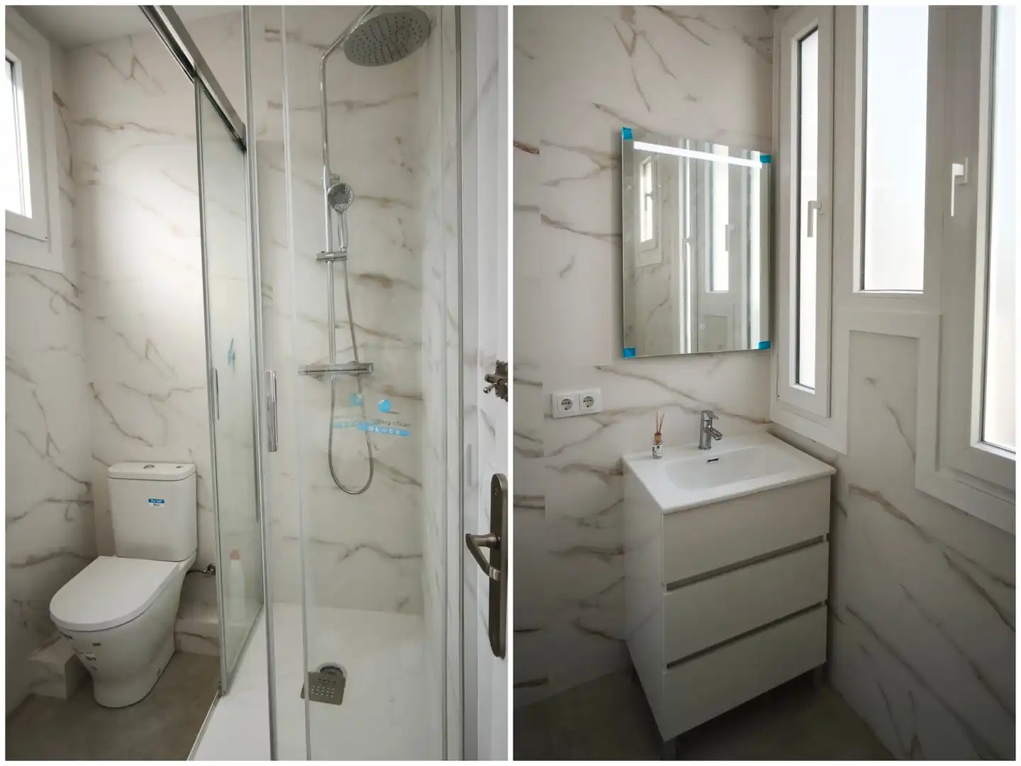 Bathroom of Flat for rent in Barcelona  with Air Conditioner, Terrace and Oven
