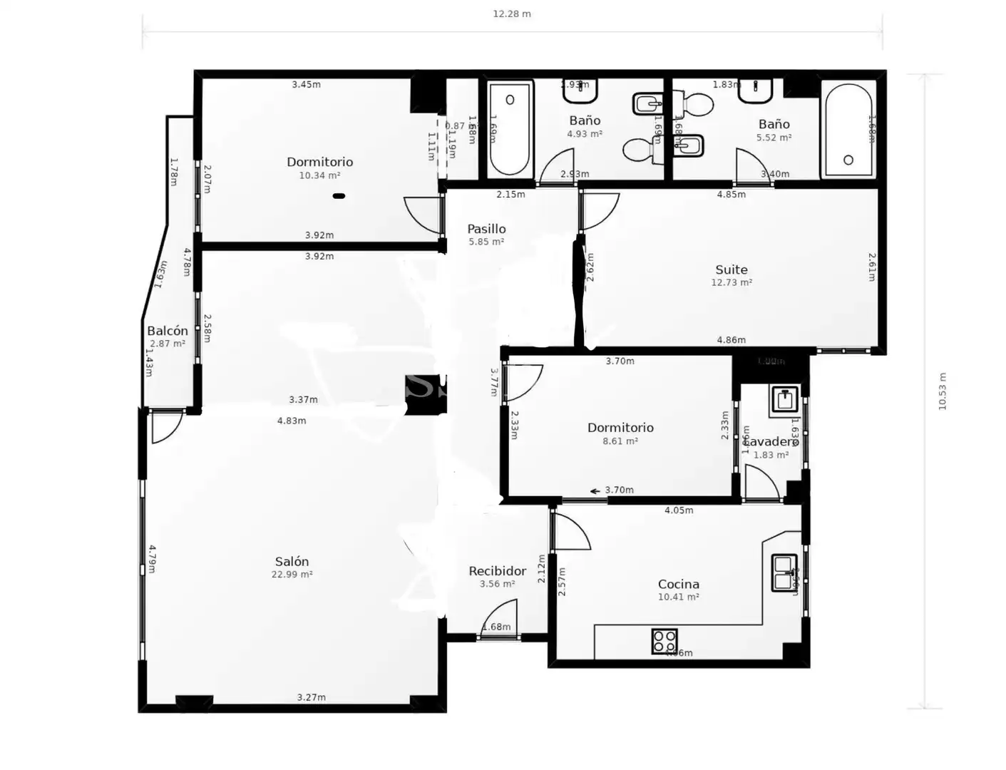 Flat for sale in Gandia  with Air Conditioner and Balcony