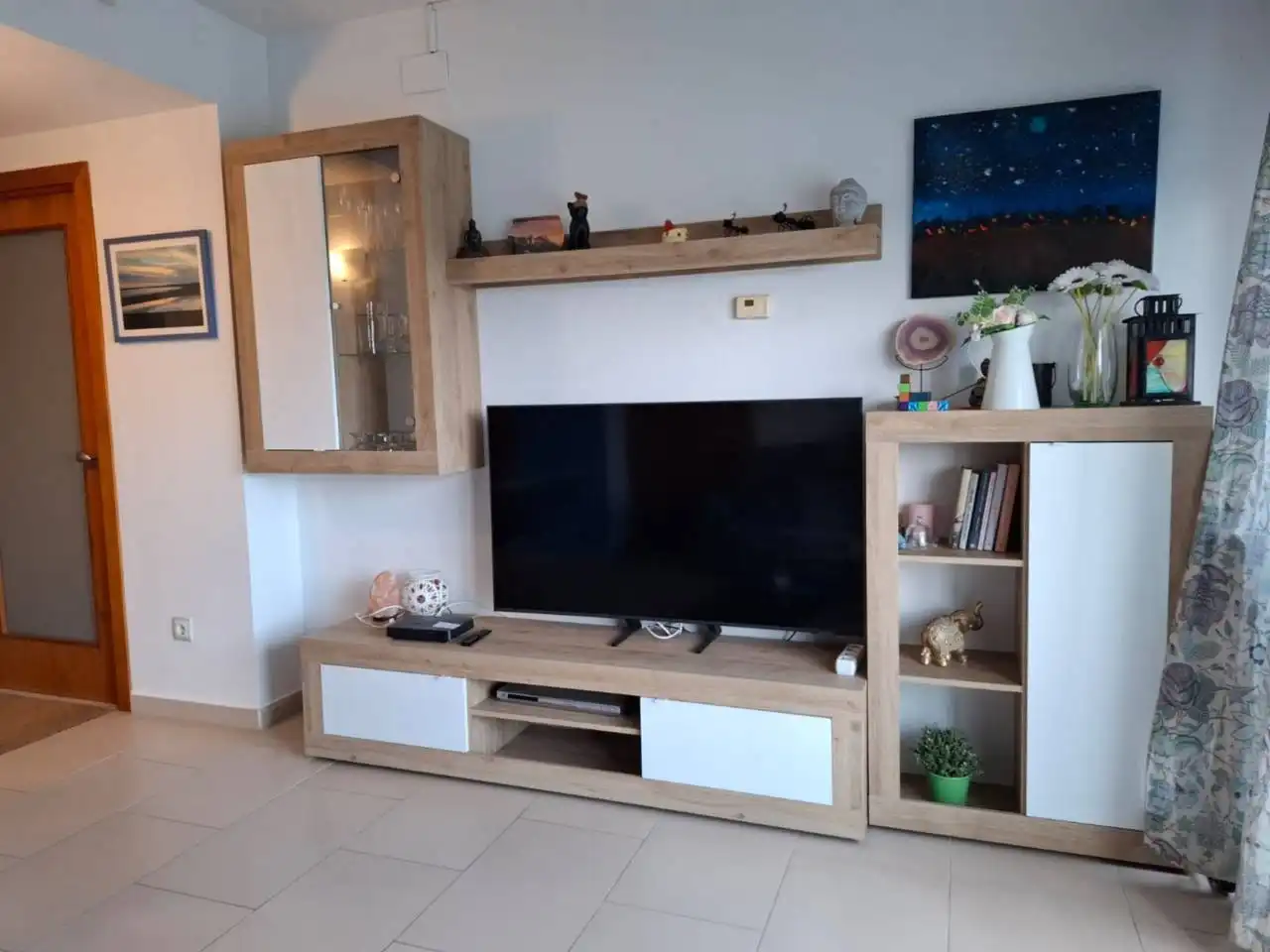 Wohnzimmer von Wohnung zur Miete in Cubelles mit Klimaanlage, Heizung und Terrasse
