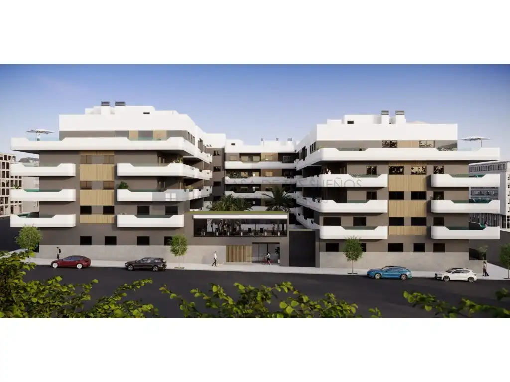 Vista exterior de Apartament en venda en Santa Pola amb Jardí privat, Terrassa i Piscina