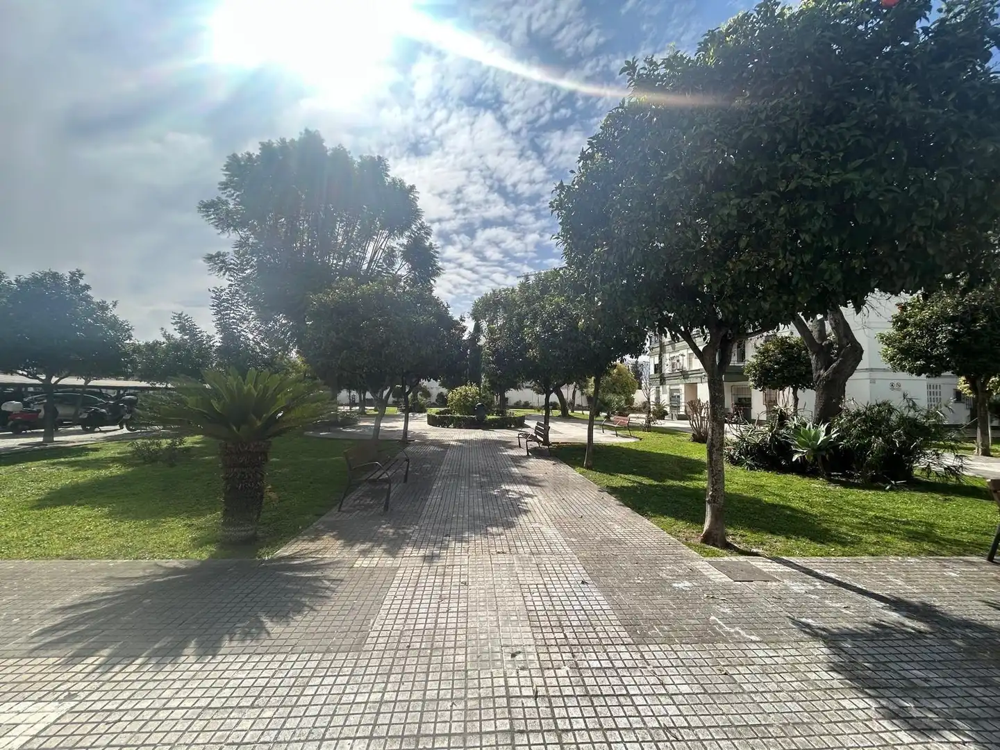 Exterior view of Flat for sale in Jerez de la Frontera  with Air Conditioner and Private garden