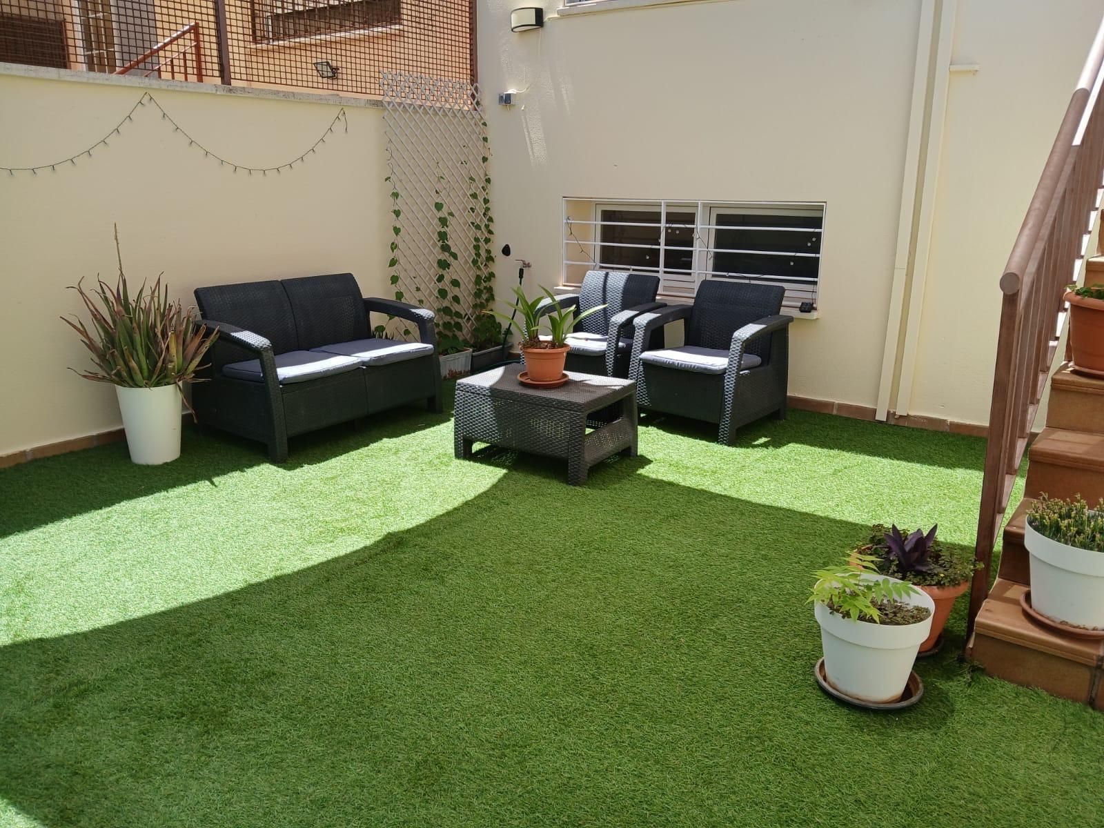 Terraza de Casa adosada en venta en Miguelturra con Aire acondicionado, Calefacción y Jardín privado