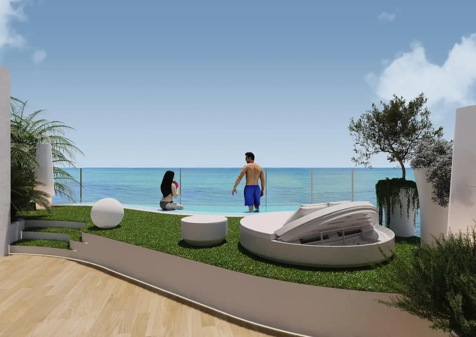 Terrassa de Apartament en venda en La Manga del Mar Menor