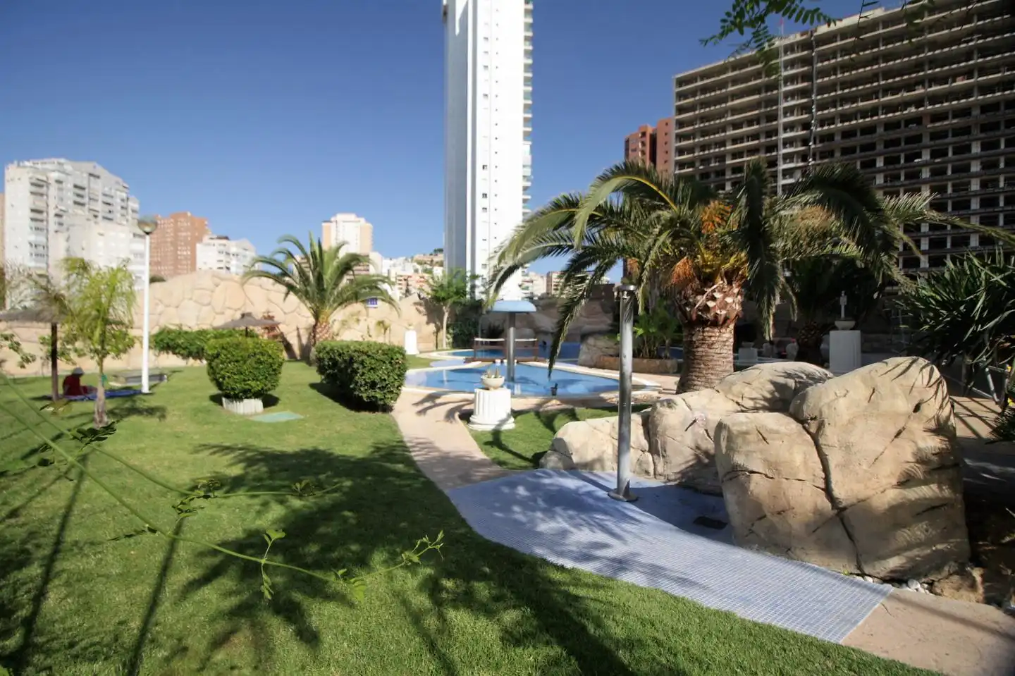Piscina de Piso de alquiler en Villajoyosa / La Vila Joiosa con Aire acondicionado, Terraza y Amueblado
