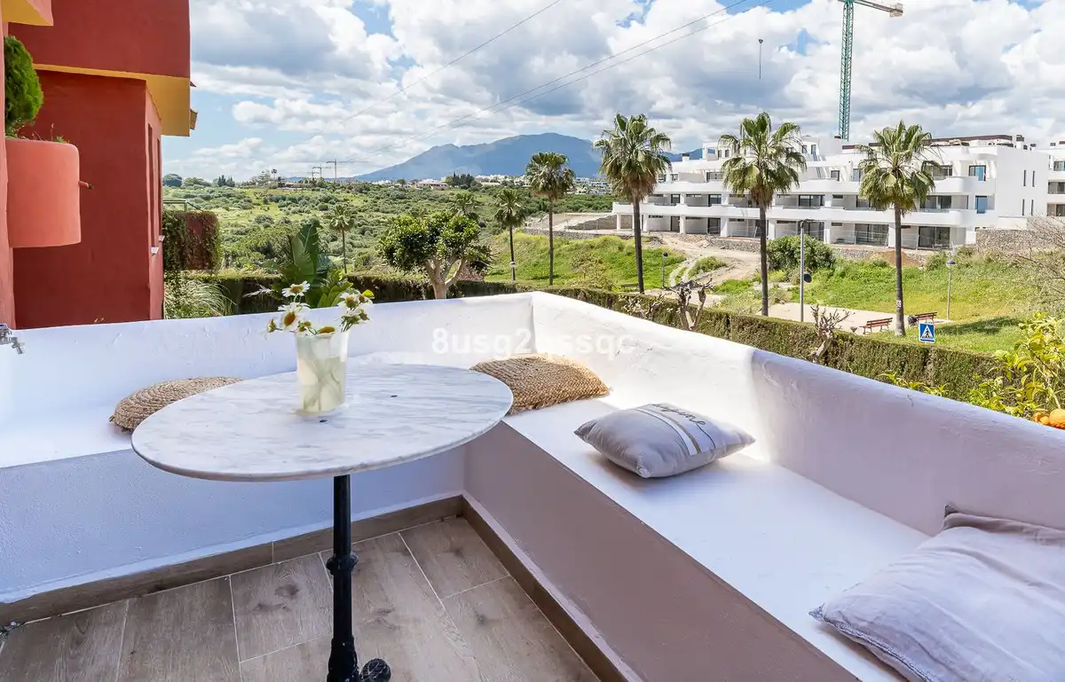 Terrace of Flat for sale in Estepona  with Air Conditioner, Furnished and TV