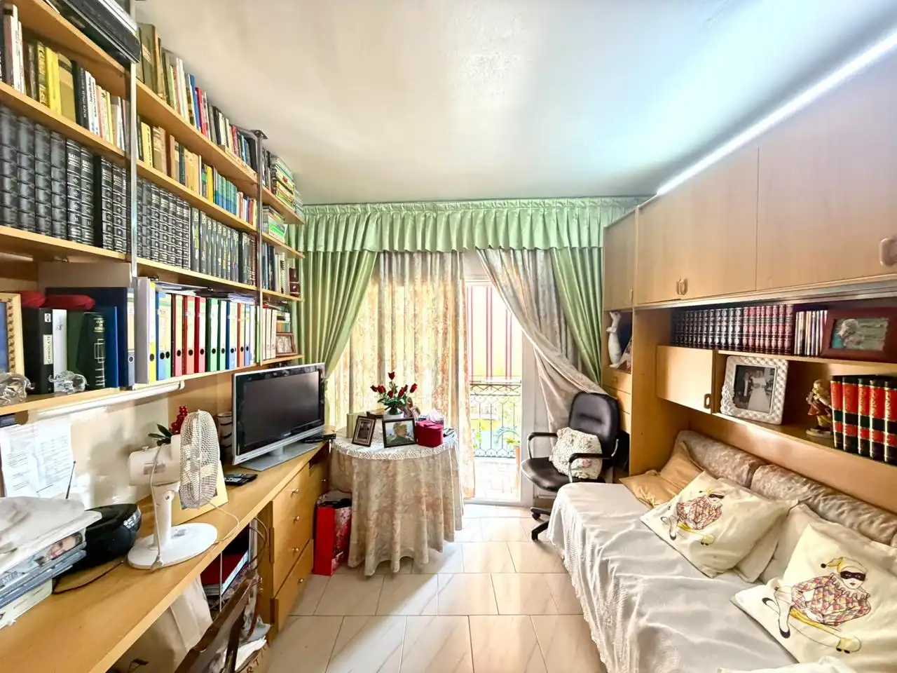 Bedroom of Flat for sale in Mataró  with Air Conditioner, Terrace and Furnished