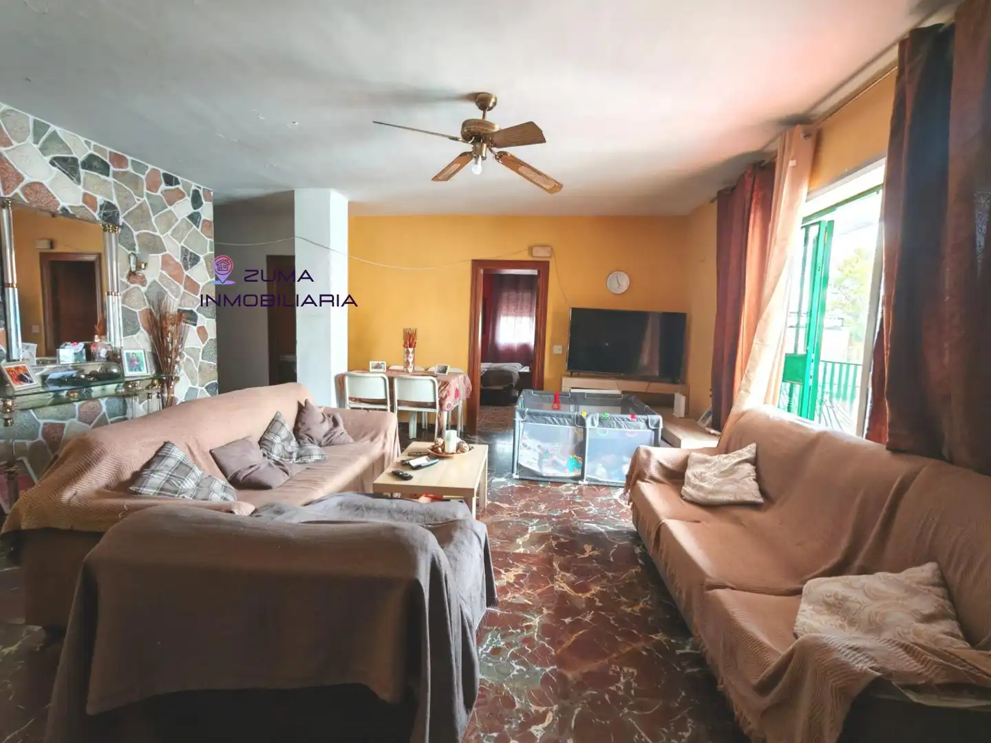 Sala de estar de Piso en venta en Málaga con Terraza