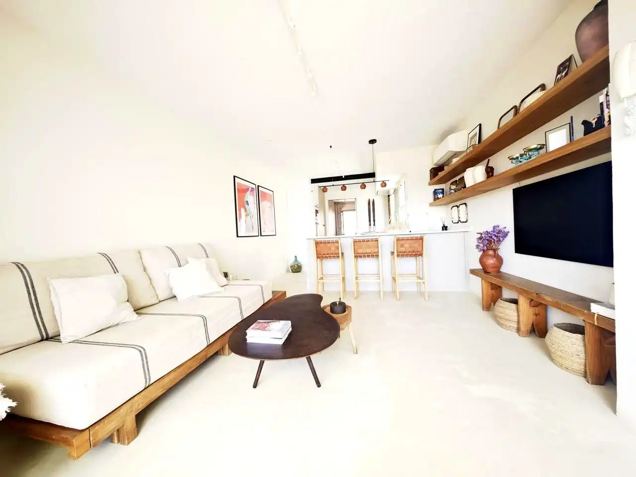 Sala de estar de Apartamento de alquiler en Telde con Terraza, Amueblado y Internet