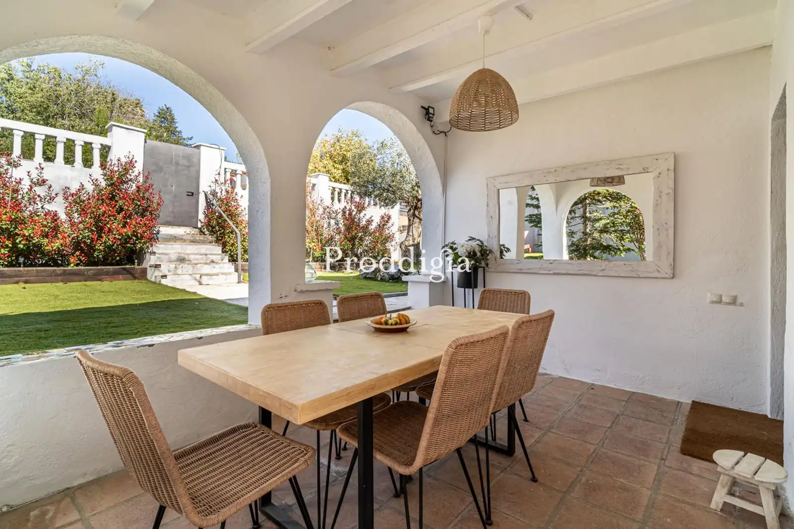 Menjador de Casa o xalet de lloguer en Sant Cugat del Vallès amb Calefacció, Terrassa i Piscina