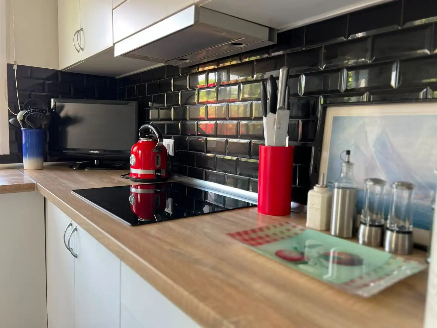 Cuina de Apartament de lloguer en Marbella amb Aire condicionat, Calefacció i Terrassa