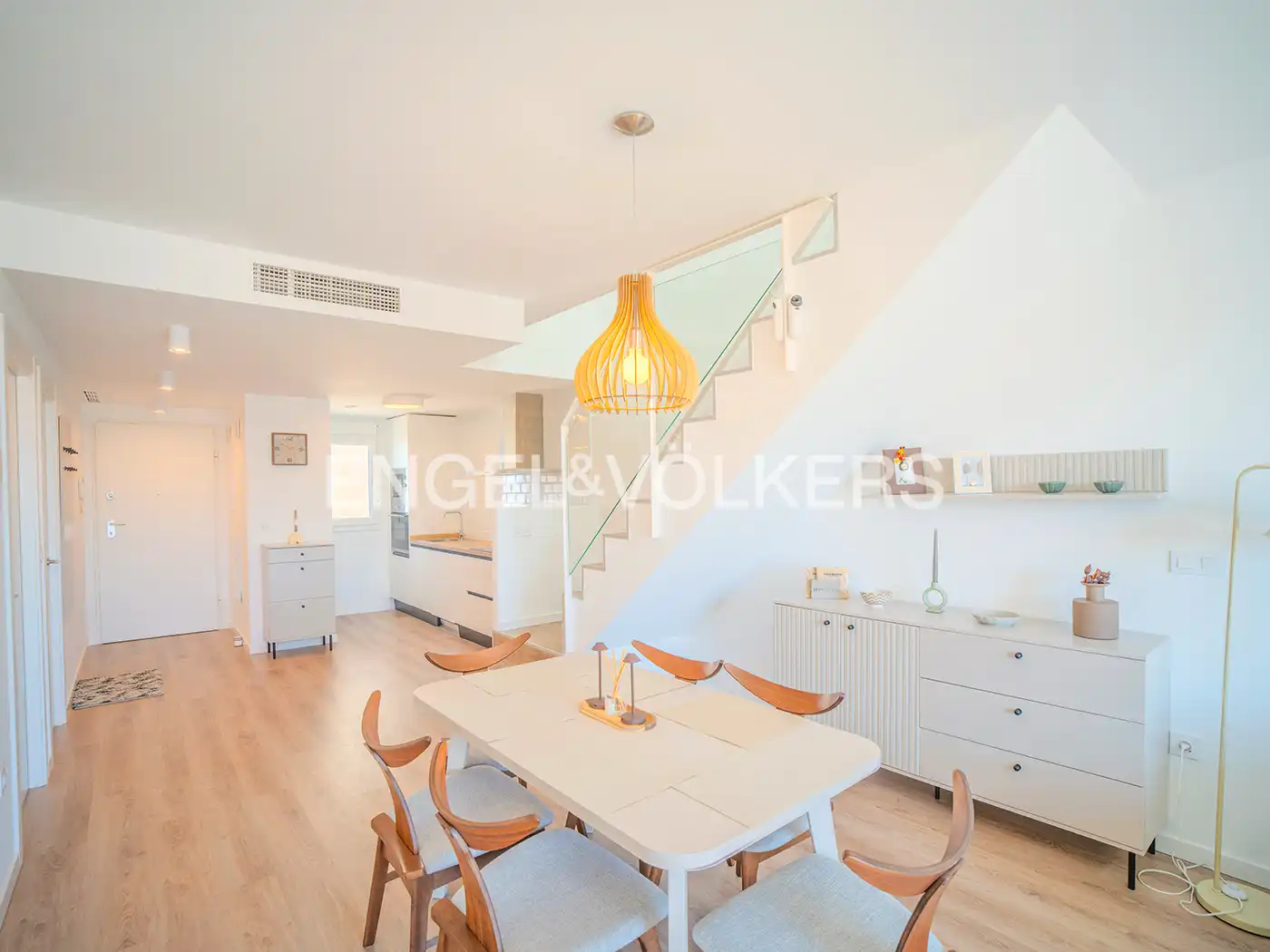 Esszimmer von Maisonette zum Verkauf in Santa Pola mit Klimaanlage, Heizung und Terrasse
