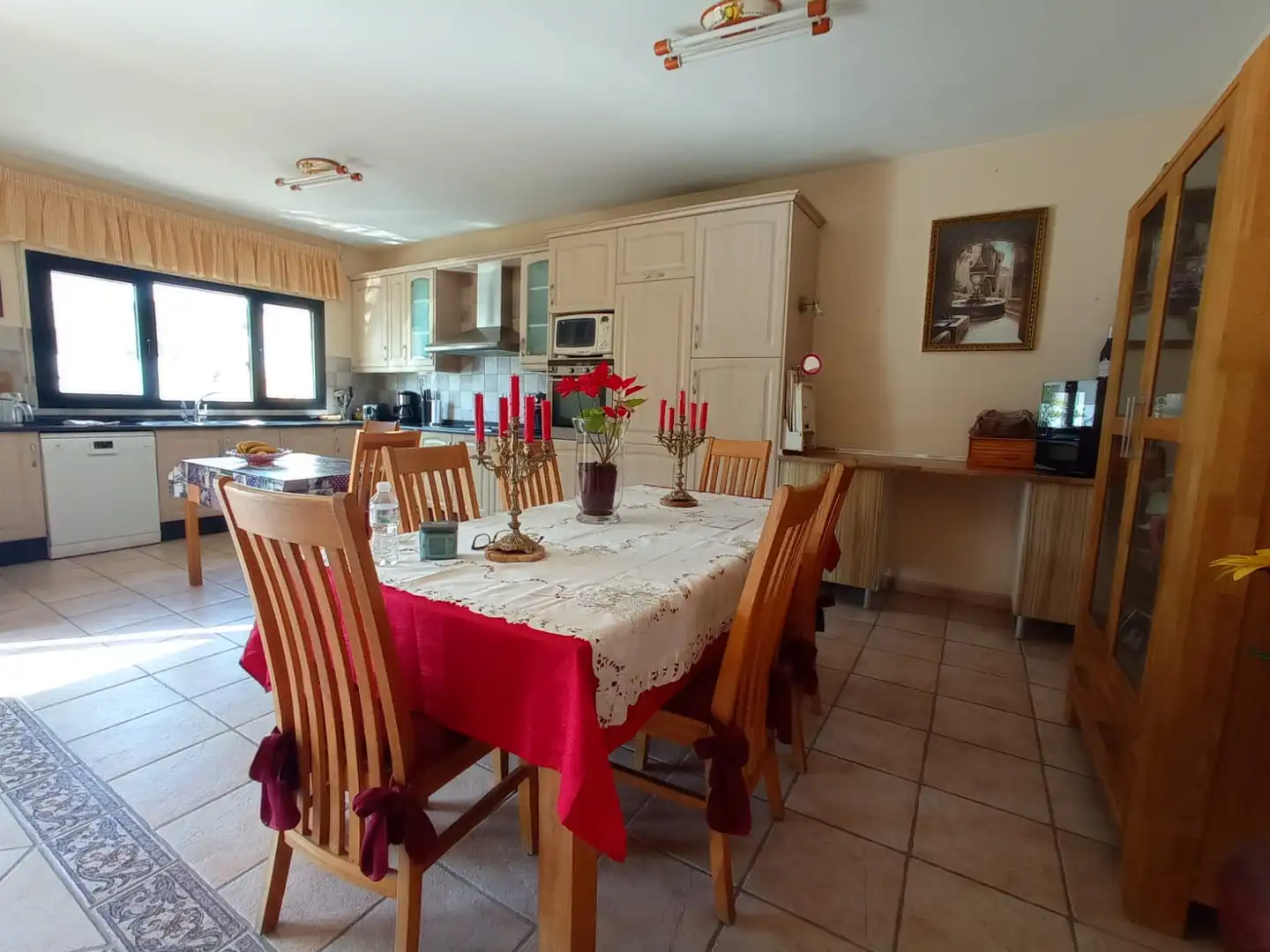 Comedor de Casa o chalet de alquiler en Fuengirola con Aire acondicionado, Calefacción y Jardín privado