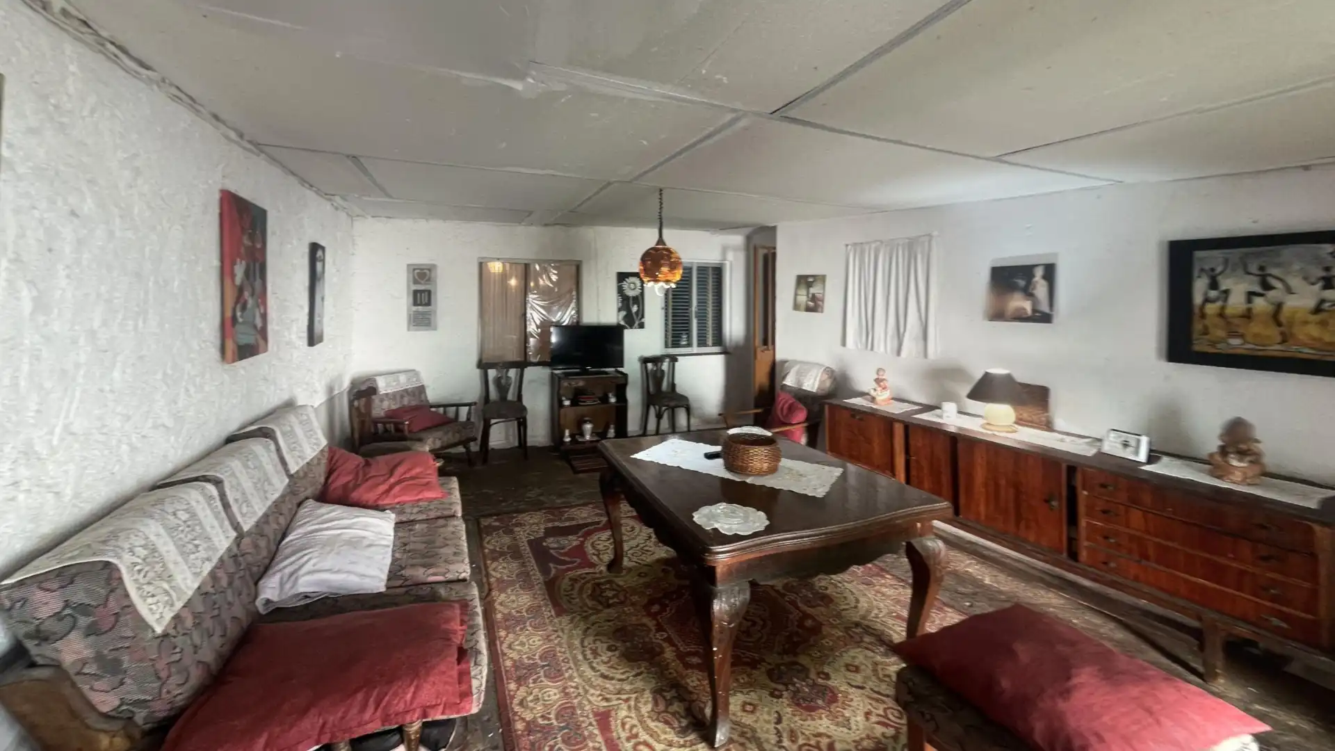 Sala de estar de Casa adosada en venta en Fuenterrobles con Terraza y Amueblado