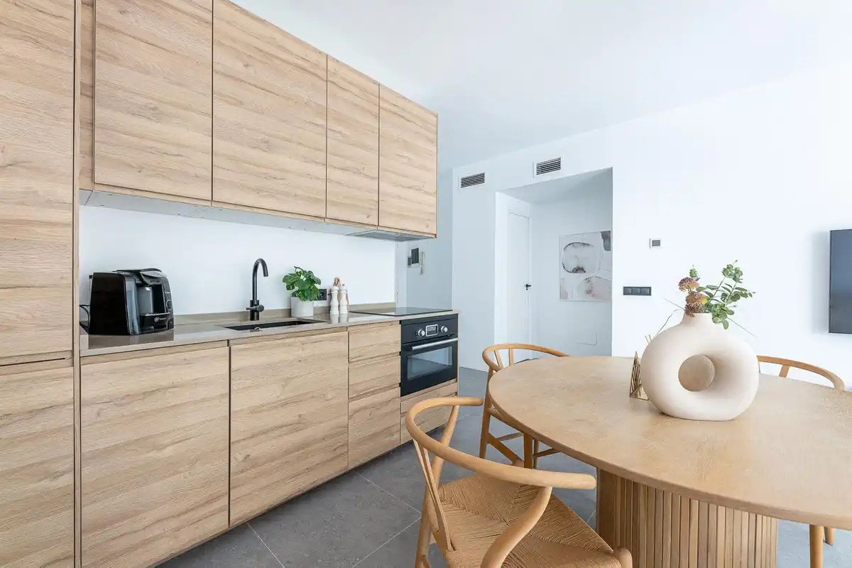 Kitchen of Flat for rent in Marbella  with Air Conditioner, Heating and Terrace