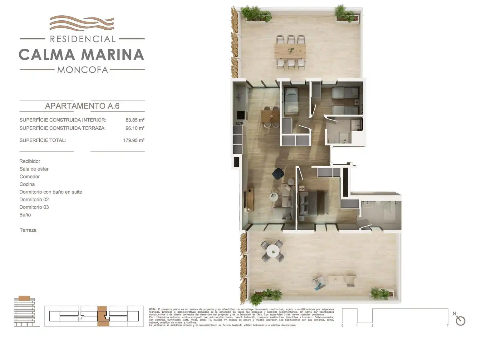 Apartamento en venta en Moncofa con Aire acondicionado, Calefacción y Jardín privado
