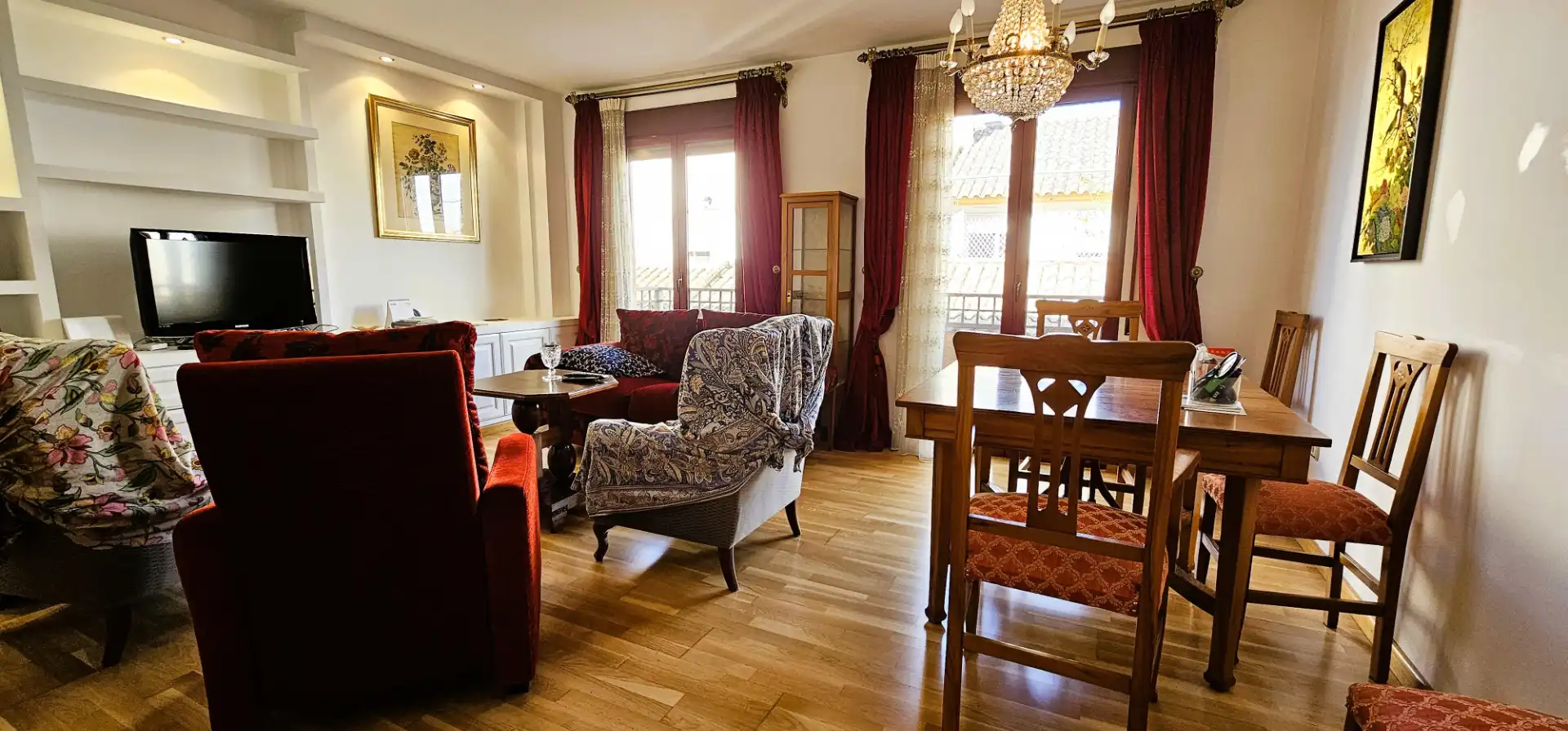 Living room of Flat for sale in Totana  with Air Conditioner, Parquet flooring and Storage room