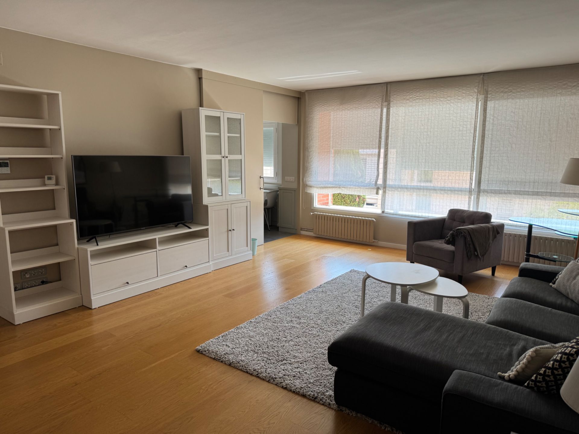 Living room of Flat to rent in  Barcelona Capital  with Air Conditioner, Heating and Private garden
