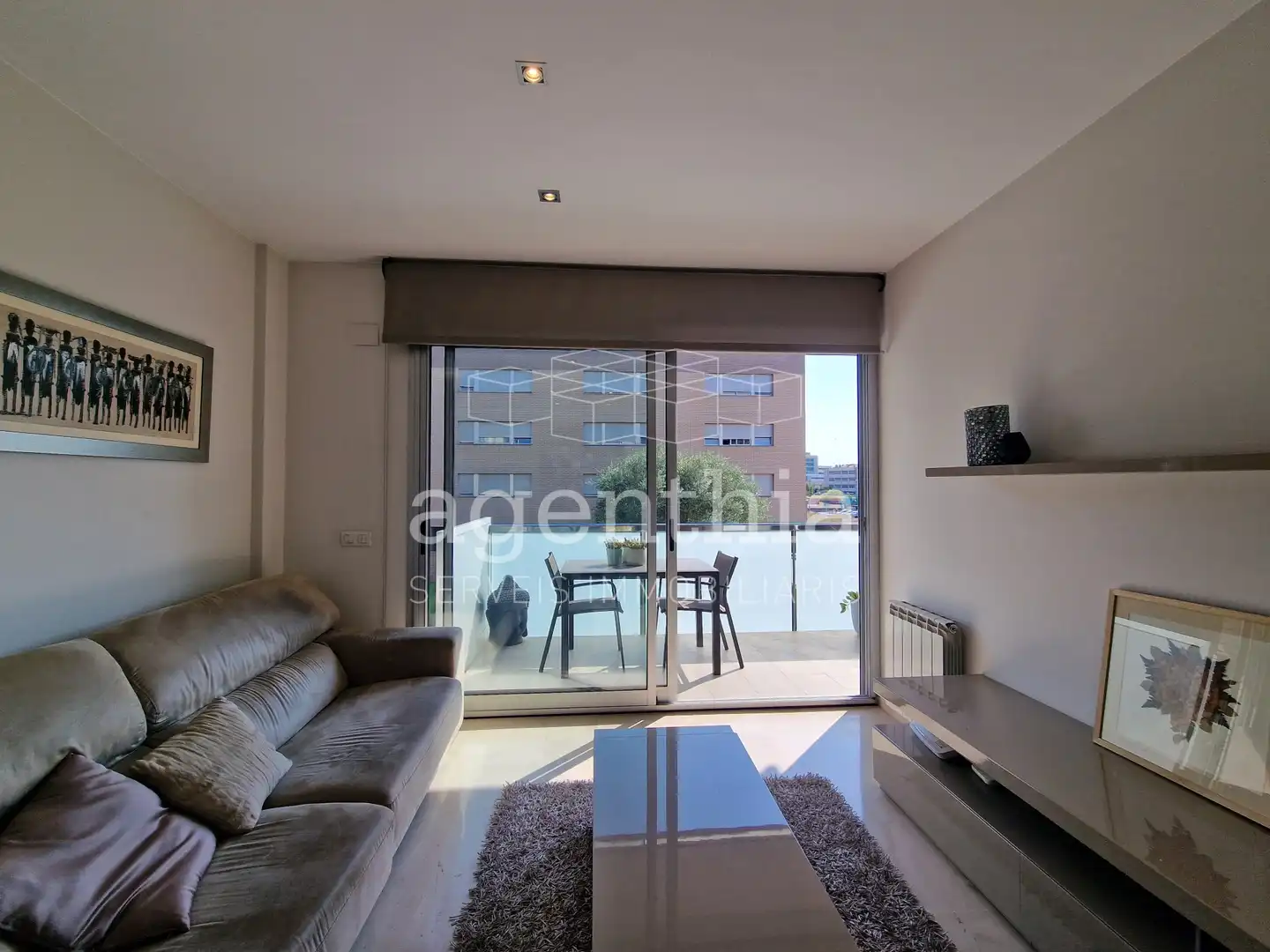 Wohnzimmer von Wohnung zum Verkauf in Girona mit Klimaanlage, Heizung und Terrasse