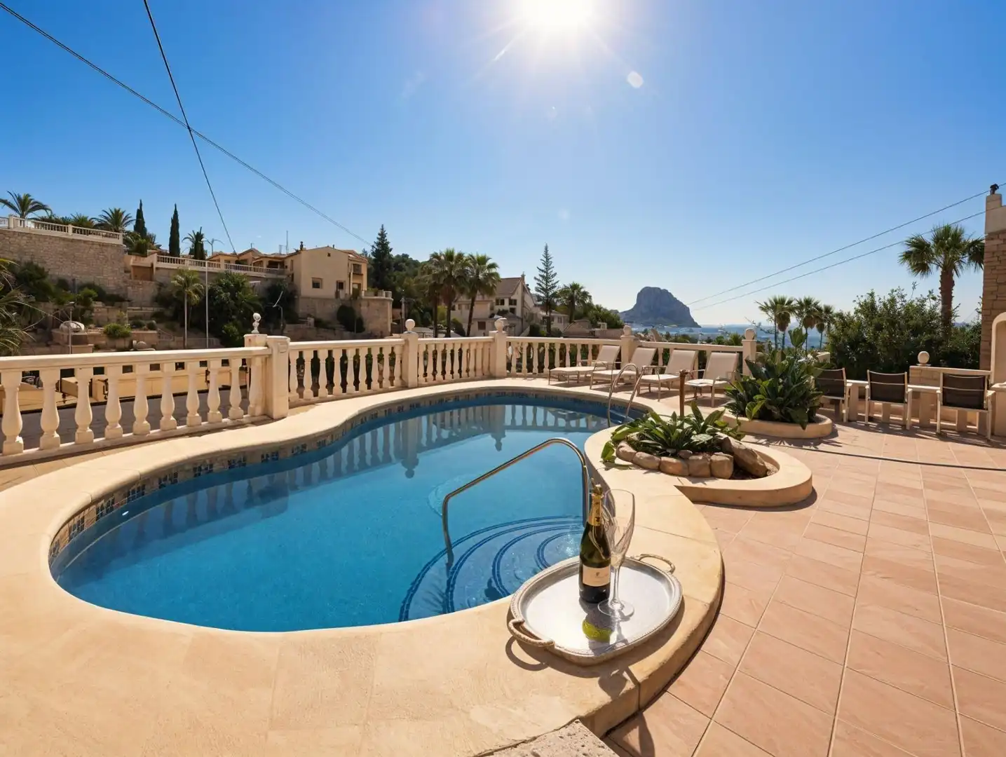 Piscina de Casa o chalet en venta en Calpe / Calp con Aire acondicionado, Calefacción y Jardín privado
