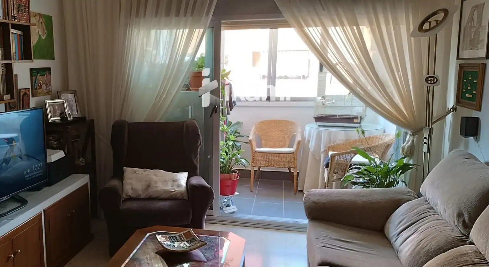 Living room of Flat for sale in Villajoyosa / La Vila Joiosa  with Air Conditioner, Heating and Terrace