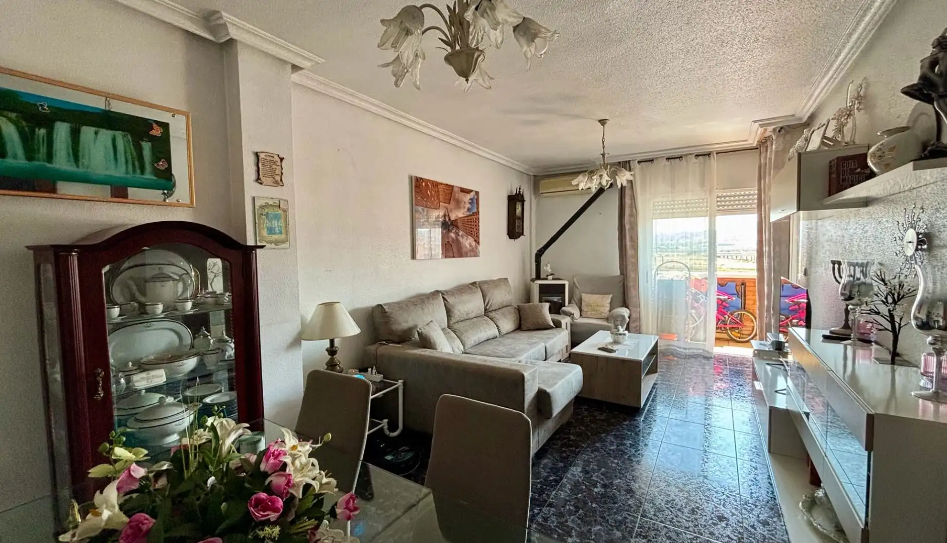 Wohnzimmer von Wohnung zum Verkauf in Cartagena mit Klimaanlage, Terrasse und Möbliert