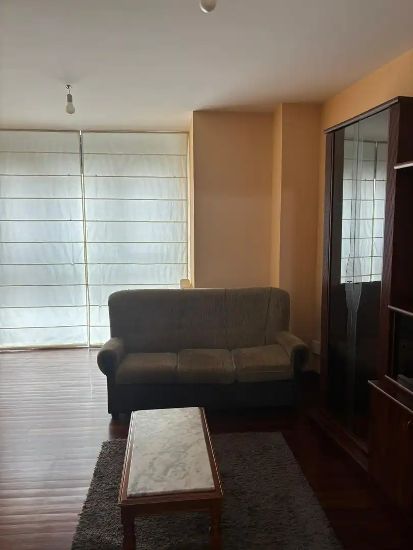 Sala d'estar de Apartament de lloguer en Santiago de Compostela  amb Calefacció, Parquet i Moblat