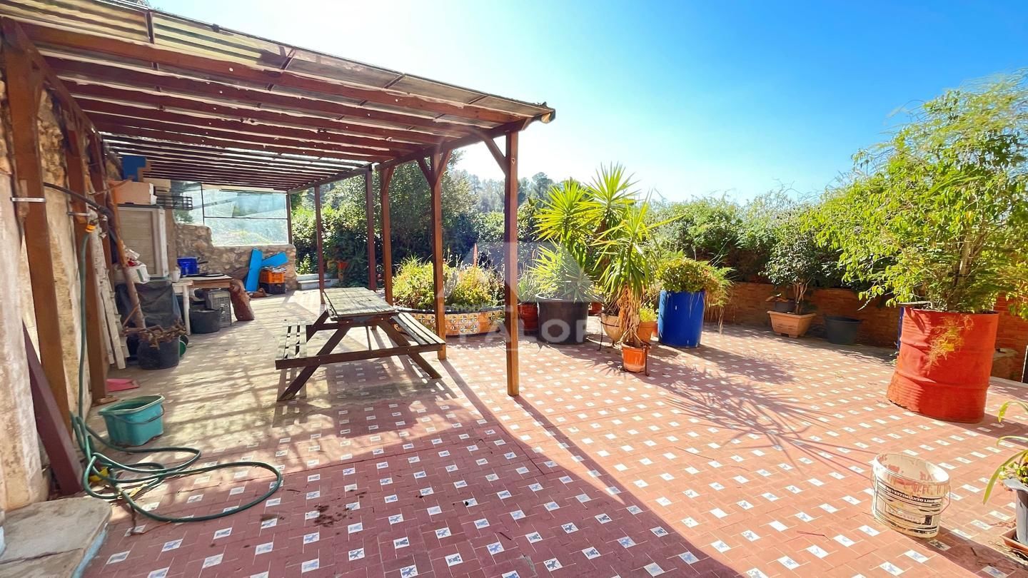 Terrace of Country house for sale in La Pobla Llarga  with Private garden, Terrace and Swimming Pool