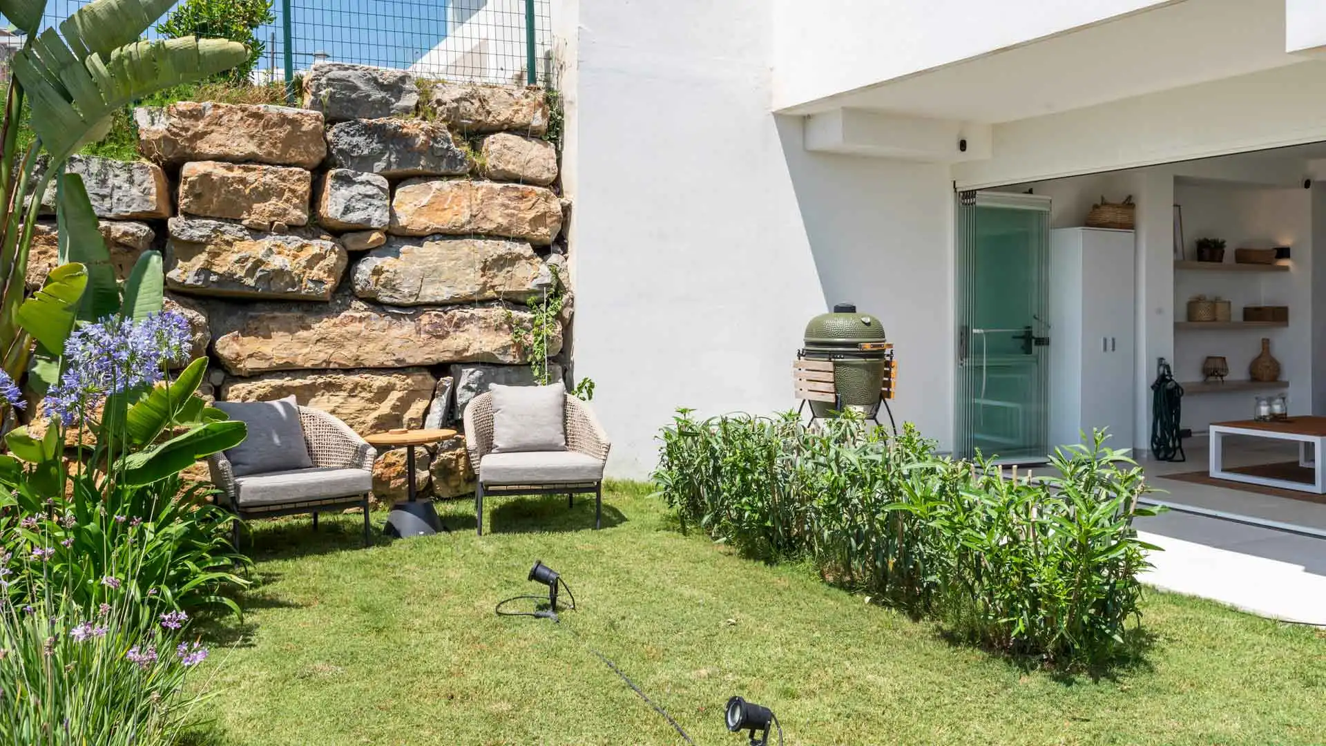 Jardín de Apartamento en venta en Estepona con Aire acondicionado, Jardín privado y Terraza