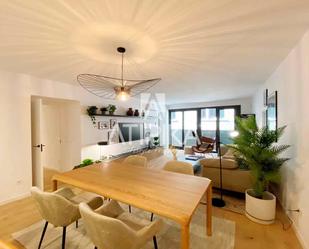 Living room of Flat to rent in  Barcelona Capital  with Air Conditioner, Parquet flooring and Terrace