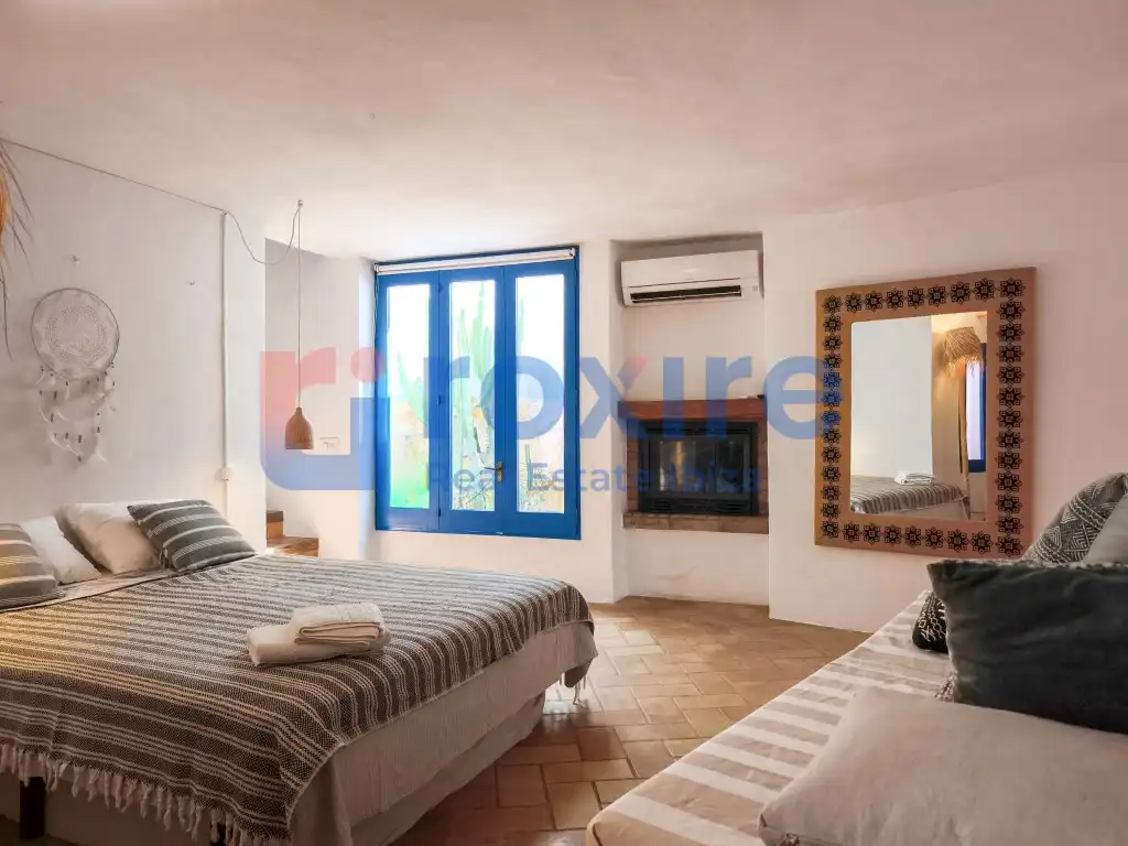 Habitación de Casa adosada de alquiler en Sant Josep de sa Talaia con Aire acondicionado, Terraza y Amueblado
