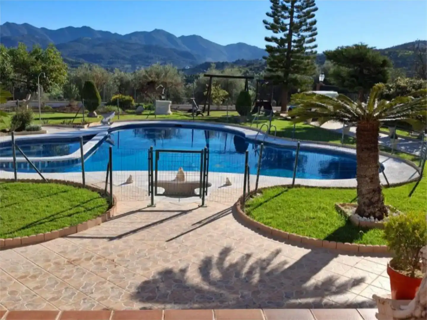 Swimming pool of Houses for rent in Guaro, Málaga