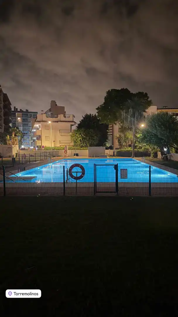 Swimming pool of Flat for rent in Torremolinos  with Air Conditioner, Private garden and Swimming Pool