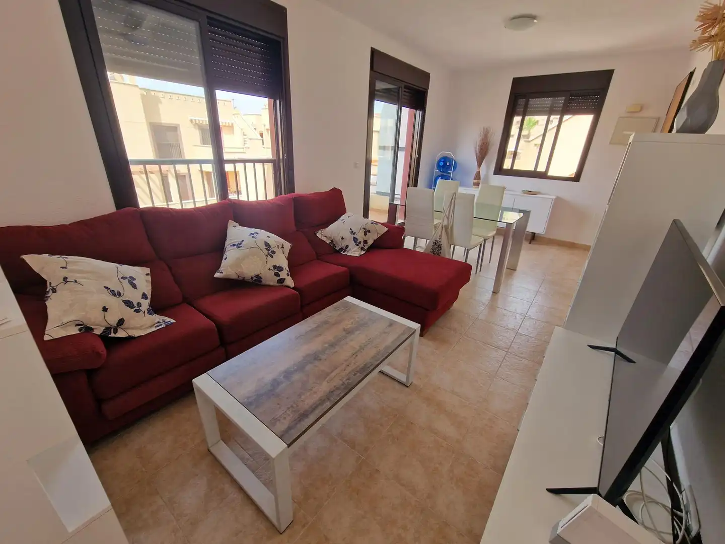 Wohnzimmer von Wohnungen zum Verkauf in Águilas mit Terrasse, Balkon und Gemeinschaftspool