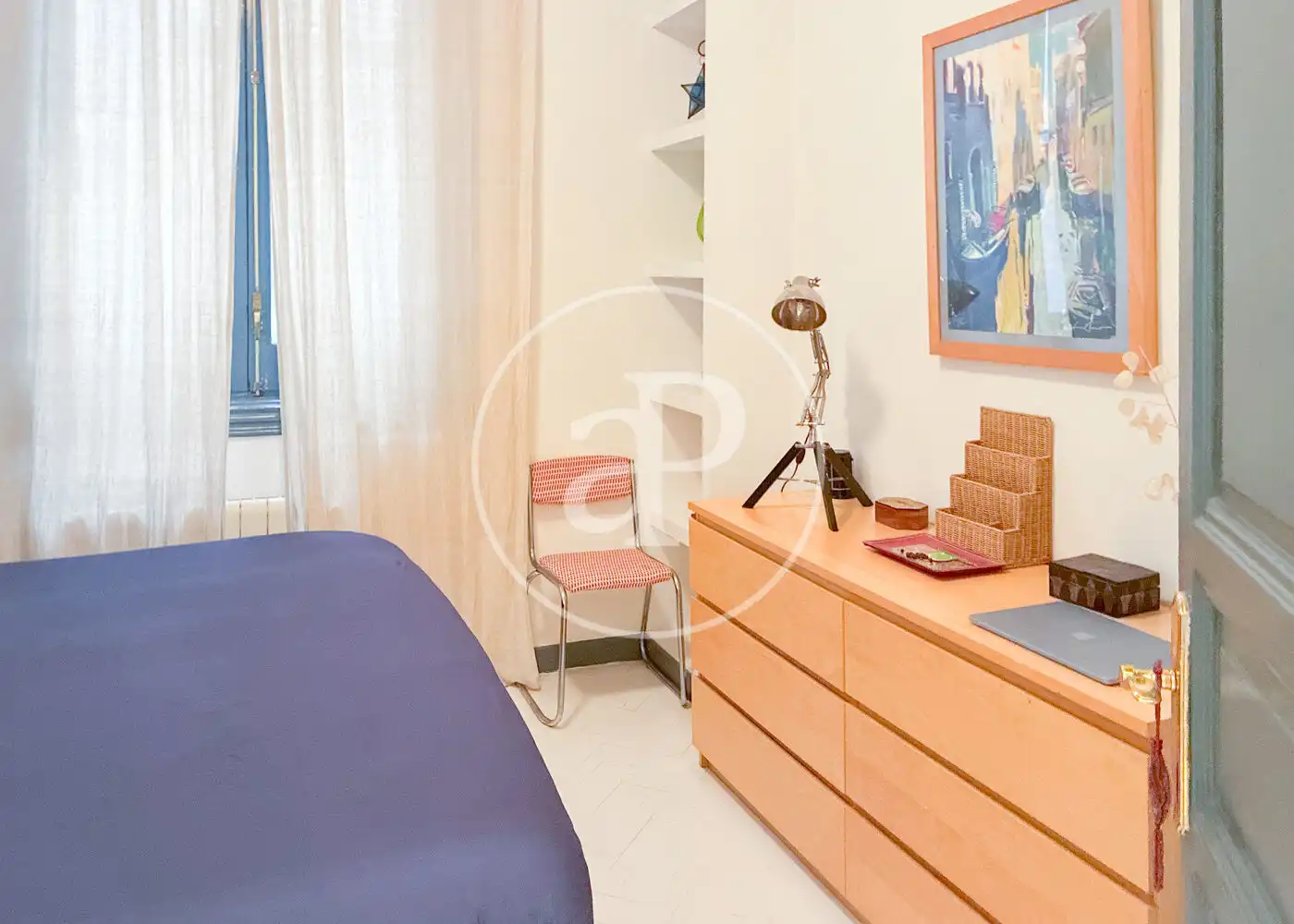 Bedroom of Flat for rent in Madrid  with Heating and Furnished