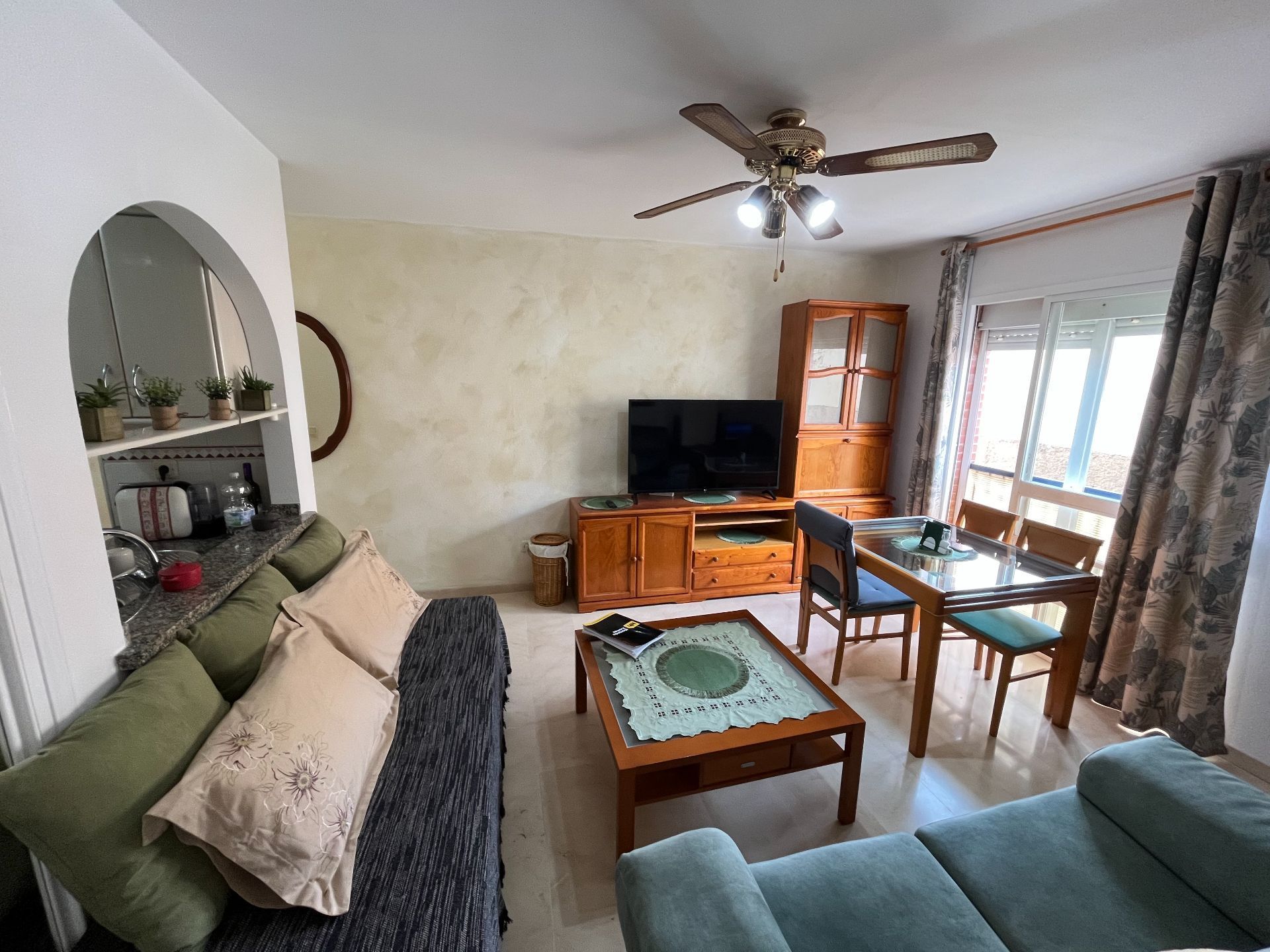 Living room of Flat for sale in Málaga Capital  with Furnished