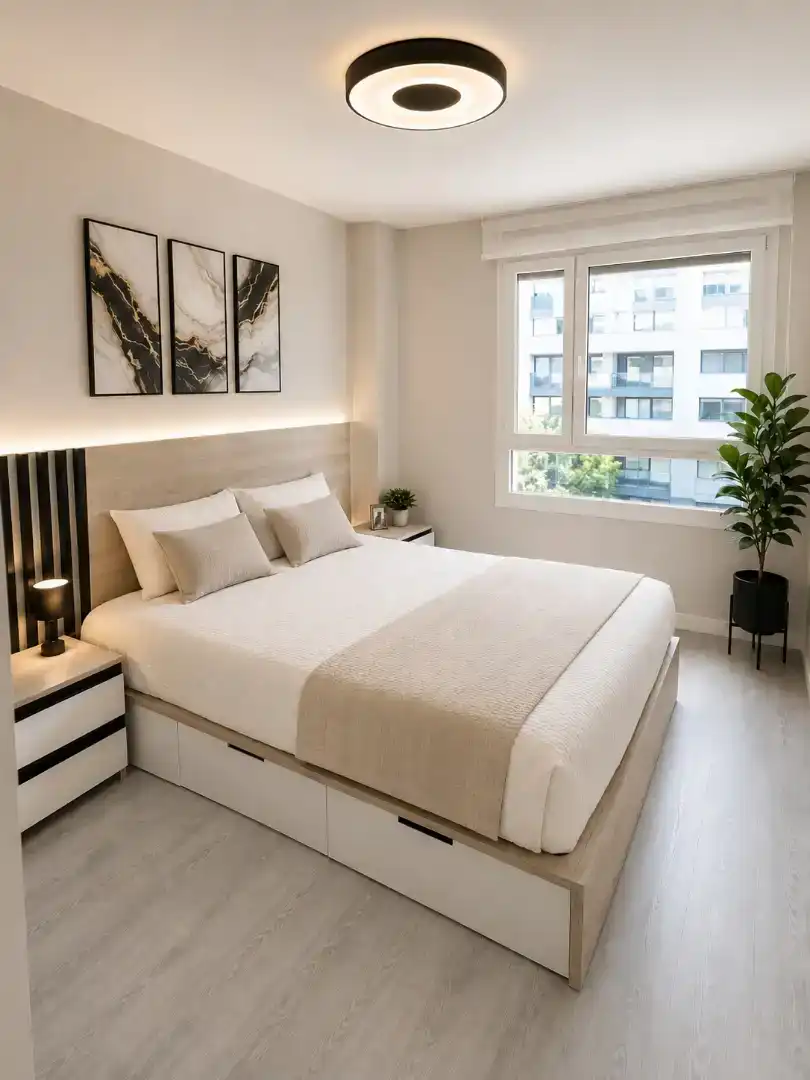 Bedroom of Flat for sale in  Logroño  with Air Conditioner, Swimming Pool and Balcony