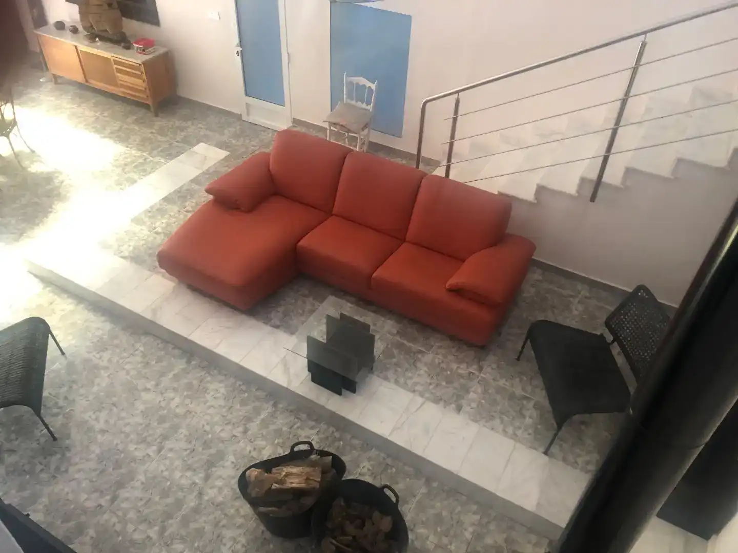 Sala d'estar de Casa o xalet en venda en  Murcia Capital amb Aire condicionat, Terrassa i Balcó