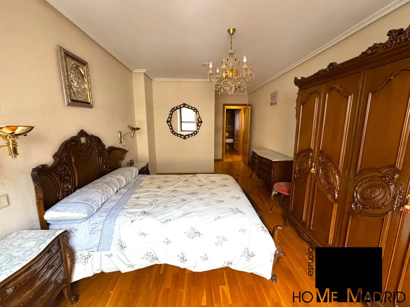 Bedroom of Flat for sale in Palencia  with Heating, Parquet flooring and Storage room